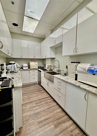 Sanitation area at Queen Creek Complete Dental