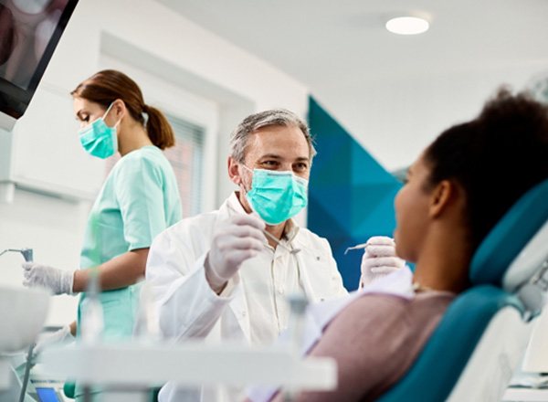 a patient undergoing treatment from Cigna dentist in Queen Creek