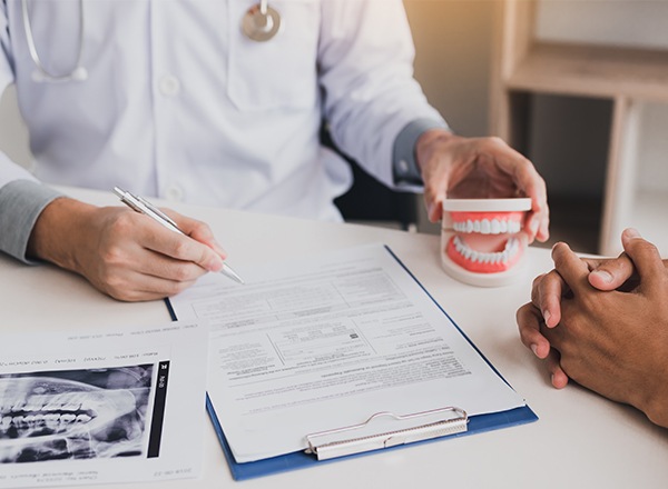 Smile model and dental patient forms