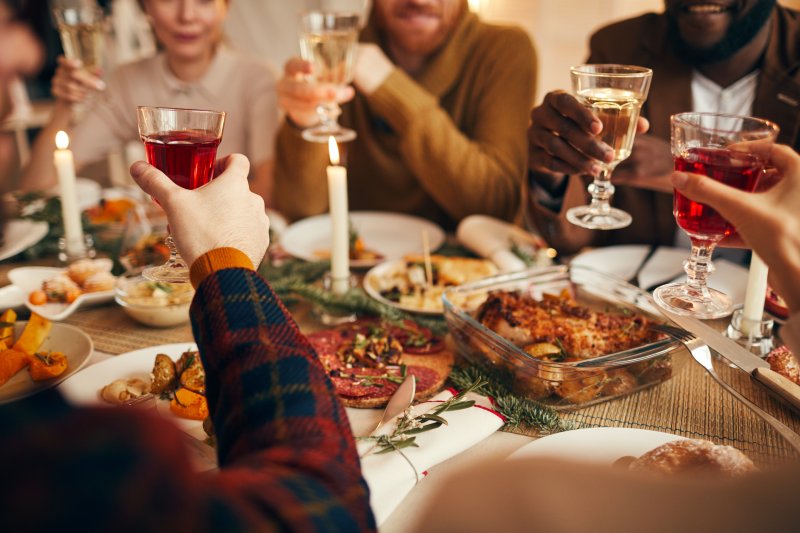 family enjoying holiday foods in Queen Creek